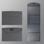 Portable foldable solar panel