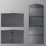 Portable foldable solar panel