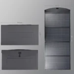 Portable foldable solar panel